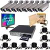 Hệ thống giám sát DVR, 8 màu Bullet Hồng ngoại Máy ảnh, ghi hình, đĩa CD-R